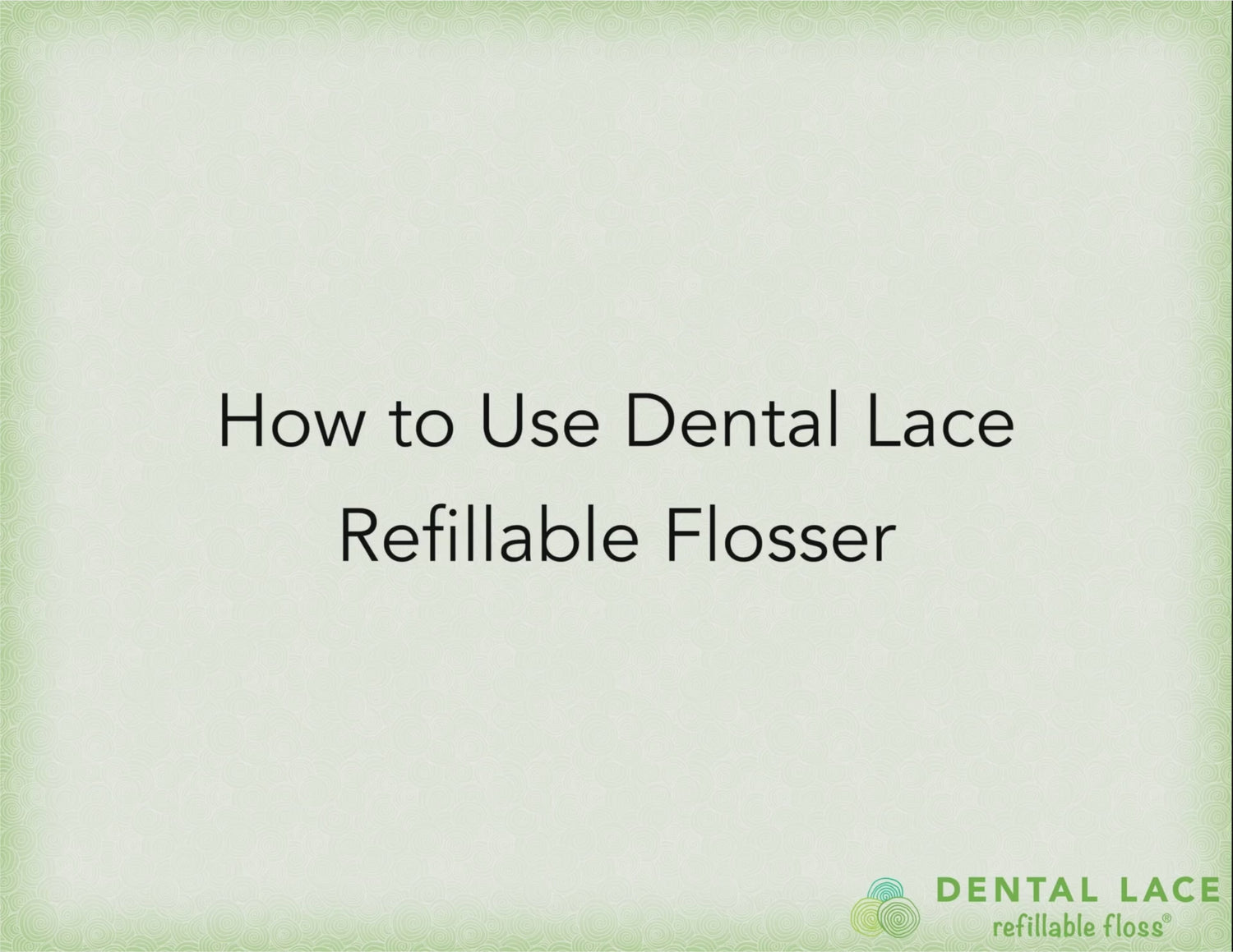 Dental Lace Refillable Flosser