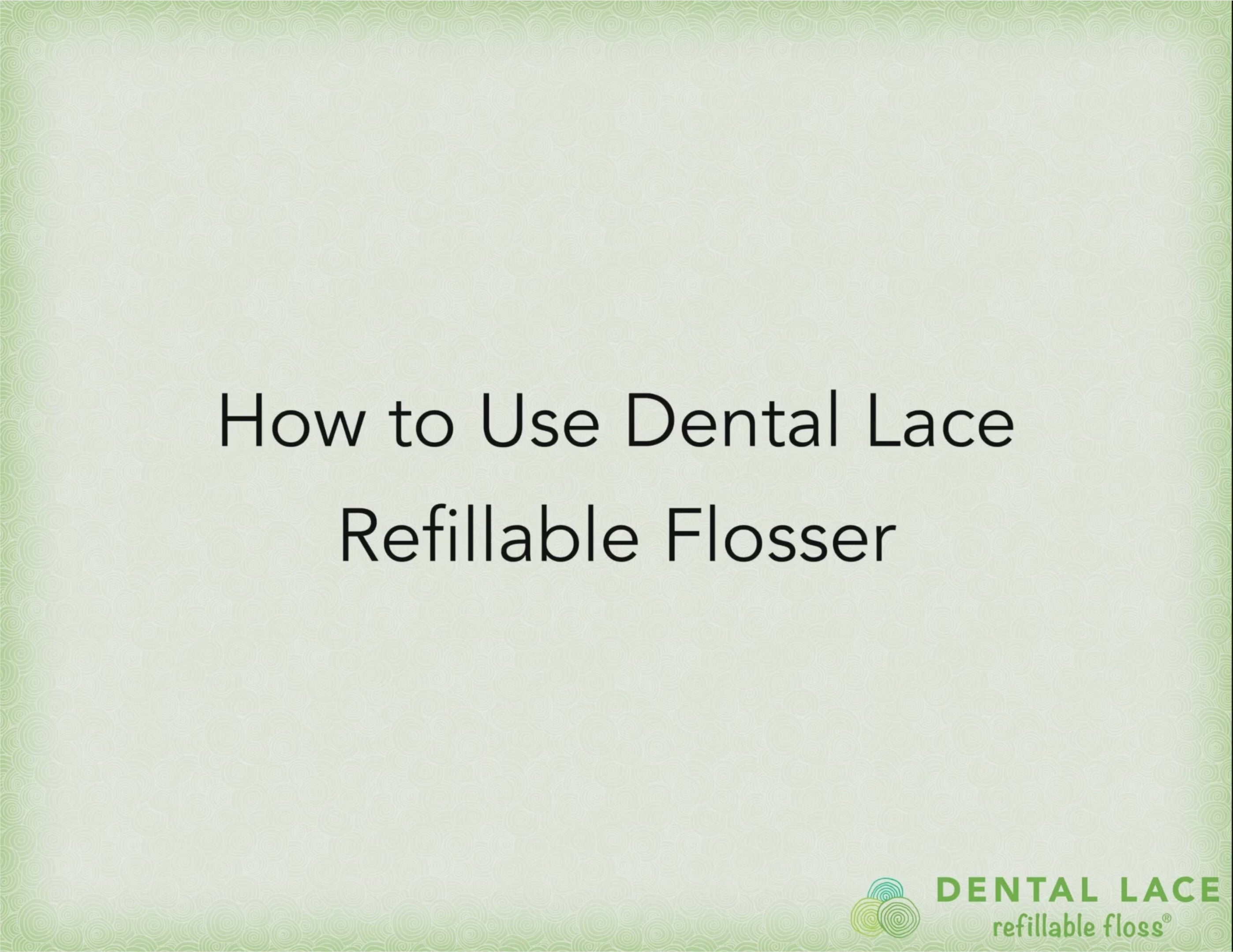 Dental Lace Refillable Flosser (Available for Pre-Order) (Back in Stock Mid-Late April)