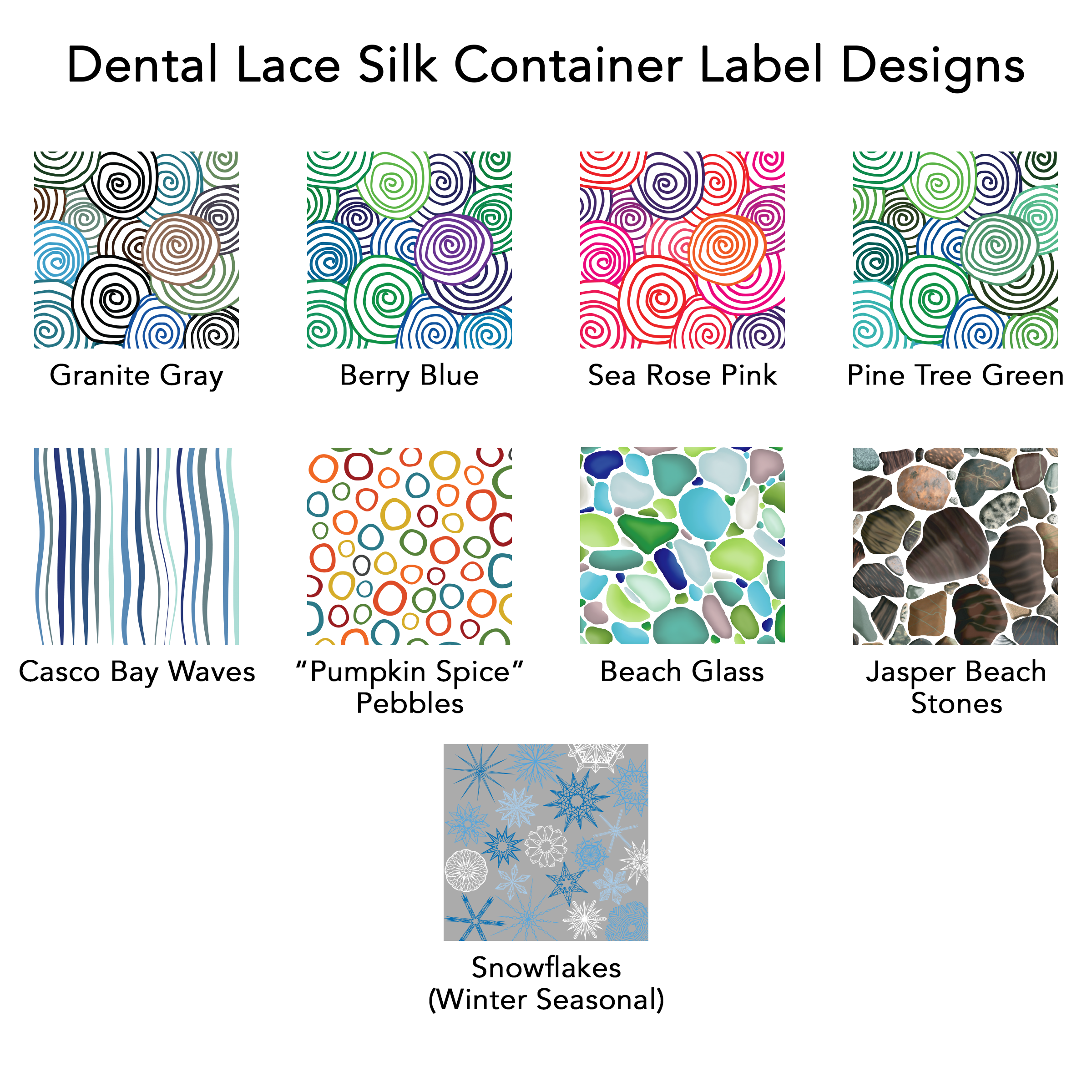 Silk Dental Floss in Refillable Glass Container &amp; Refills | PFAS-Free, Compostable, Certified BioBased (4 Spools/8-Month Supply)