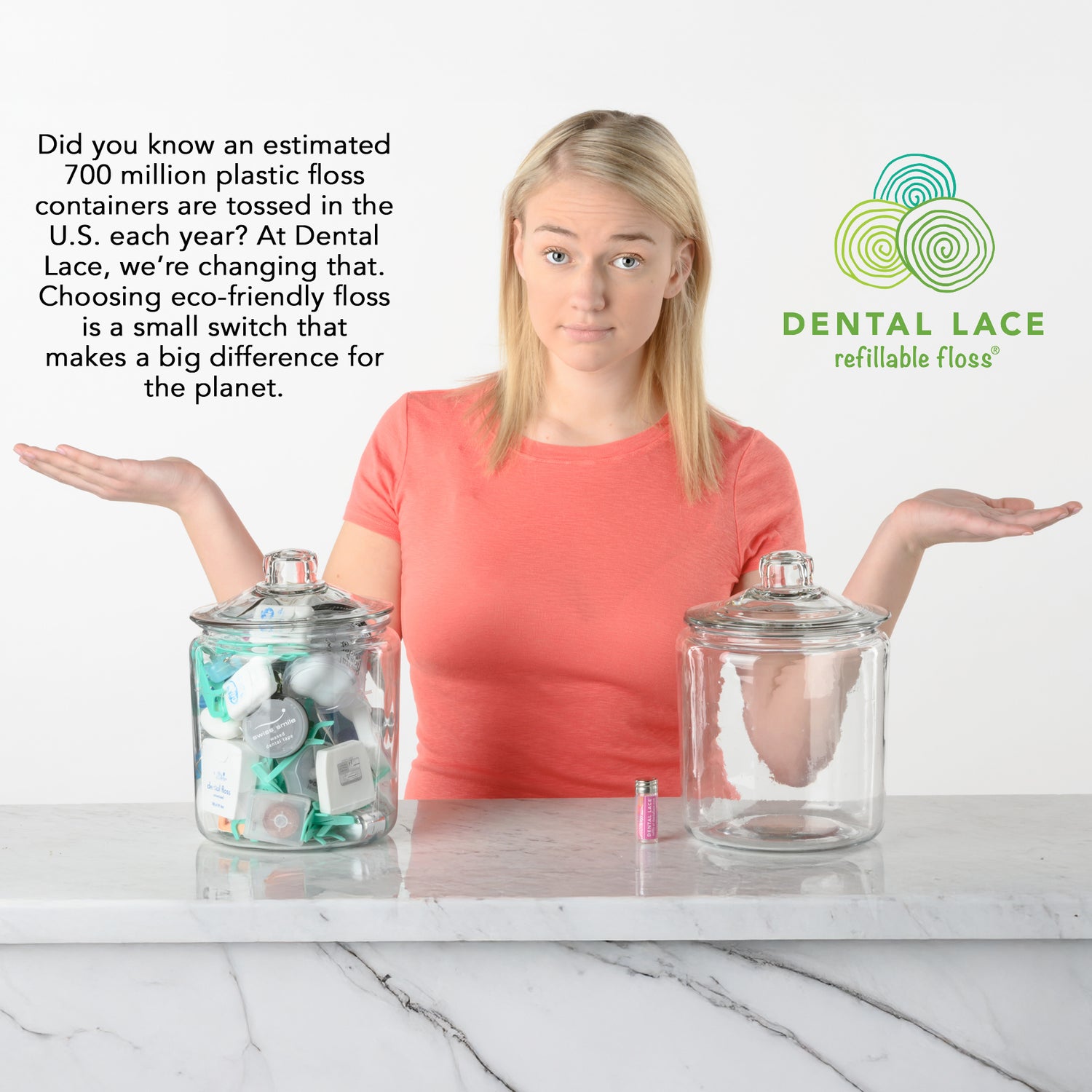 Our Best Seller! Silk Dental Floss Refills | PFAS-Free, BPA-Free, Compostable (4-Month Supply/66 yards)