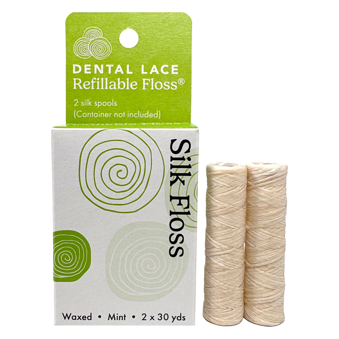 Best Seller! Silk Dental Floss Refills | PFAS-Free, Compostable, Certified BioBased (2 Spools/4-Month Supply)