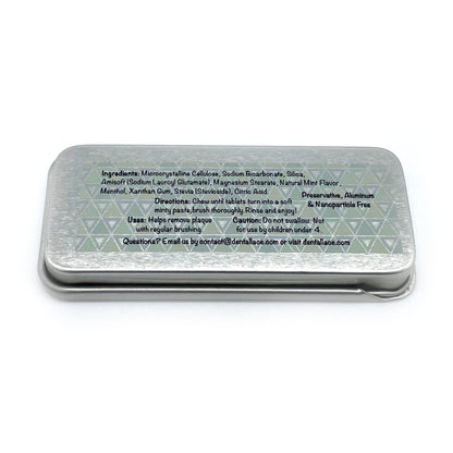 Dental Lace Travel Size Toothpaste Tablets Stainless Steel Tin
