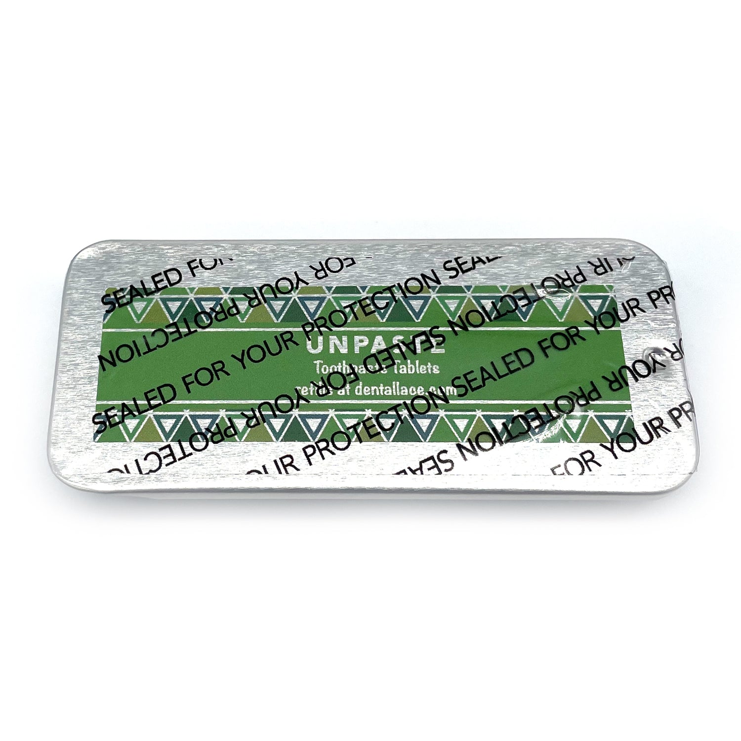 Dental Lace Travel Size Toothpaste Tablets Stainless Steel Tin